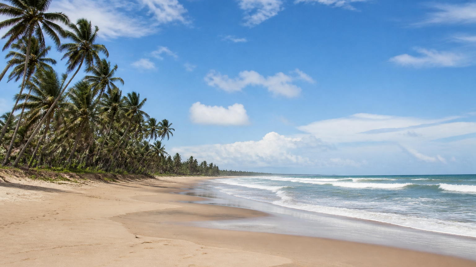 Illustrative image of an open-sea beach near Cupe, Pernambuco