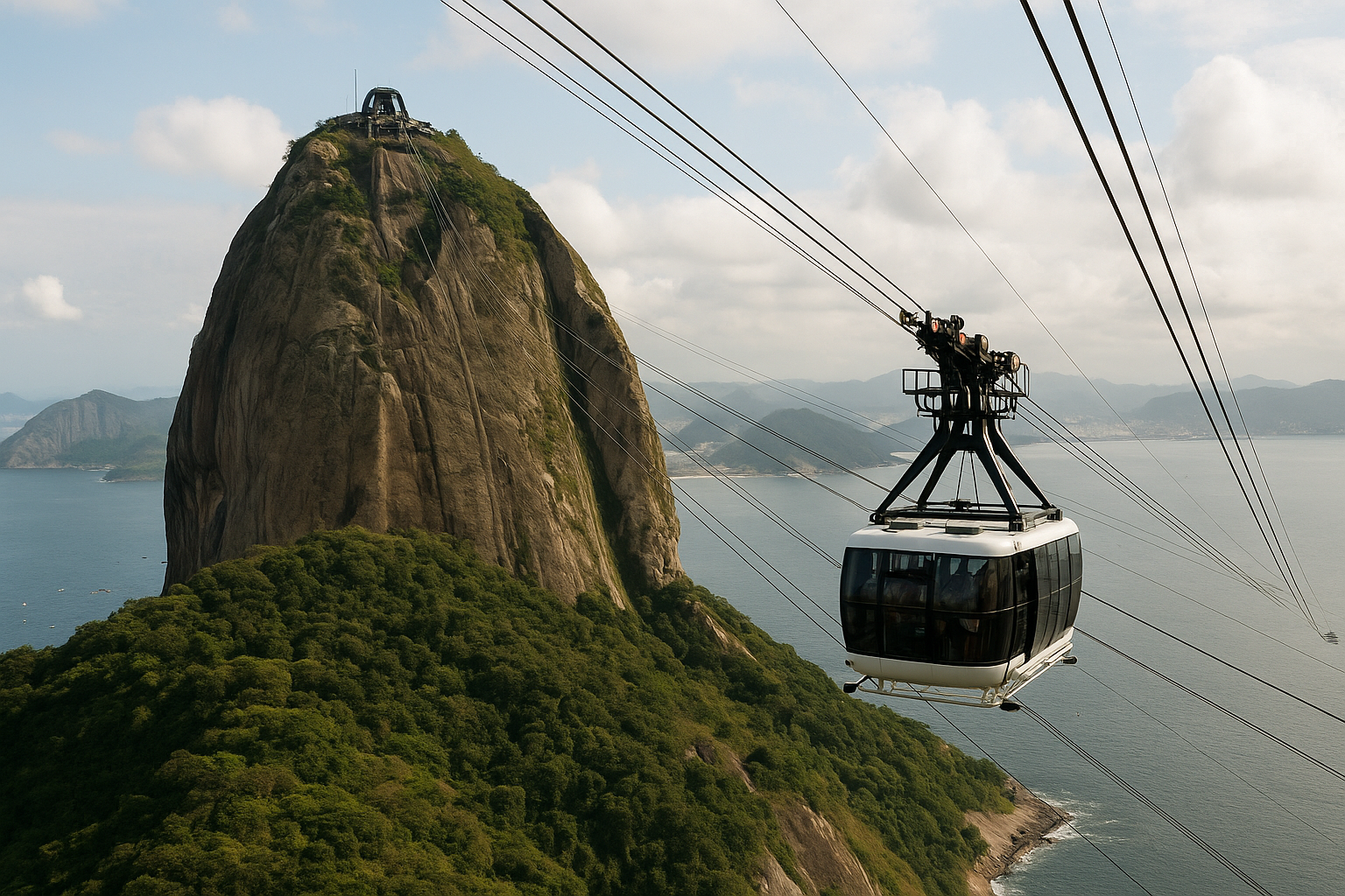 Sugarloaf Mountain cable car in Rio de Janeiro