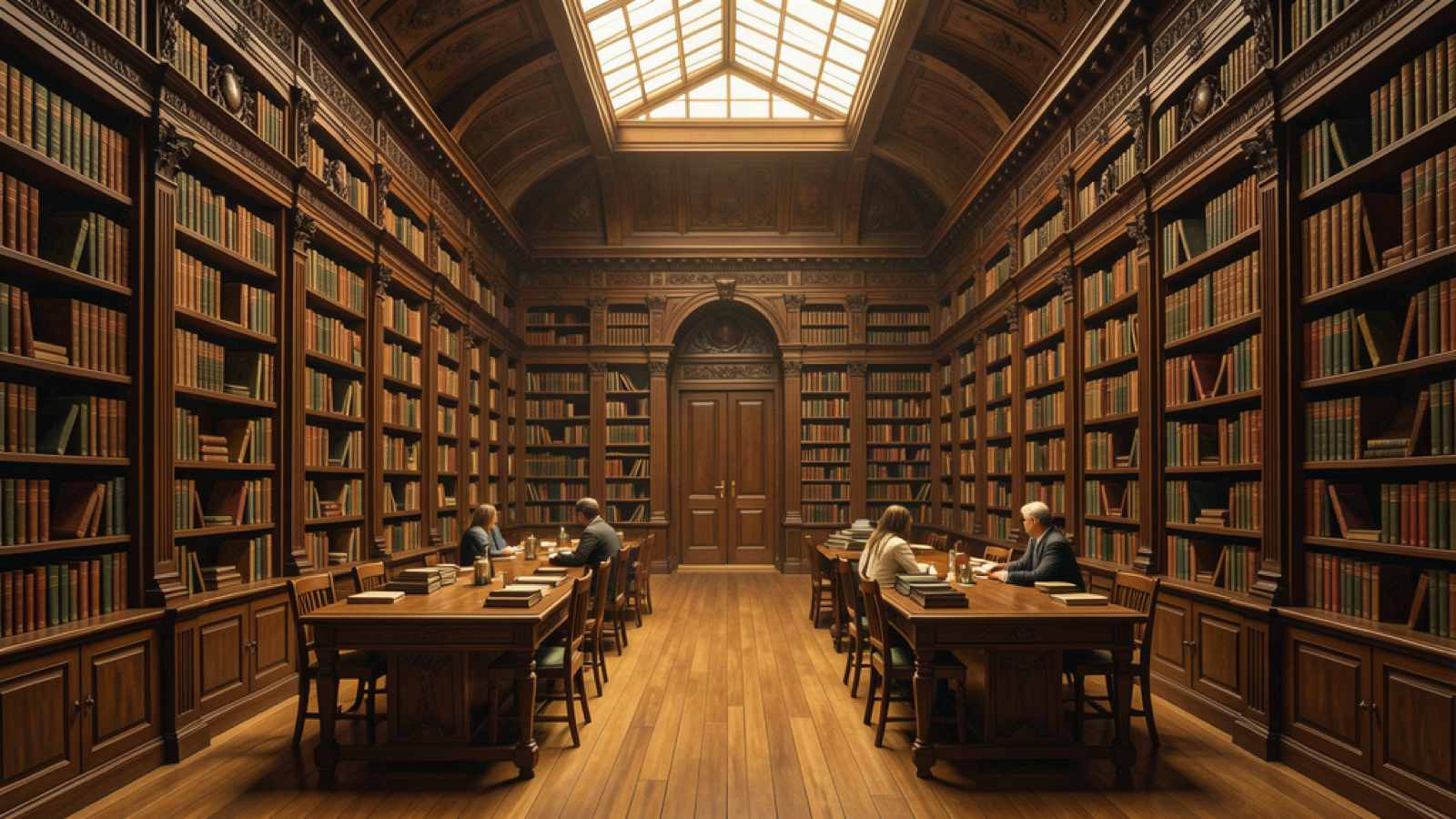 Beyond Rio's Beaches: 5 Places Worth the Detour 2 Illustrative grand historic library-inspired reading room