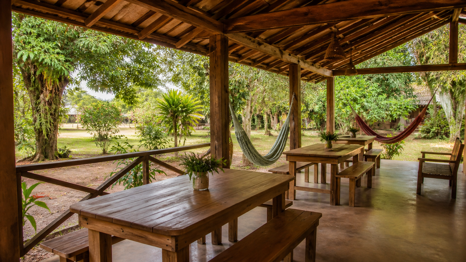 Rio da Prata & Gruta do Lago Azul: The Honest Guide to Visiting Bonito’s Top Two Attractions in One Day 4 Open air wooden ranch pavilion at Recanto Ecologico Rio da Prata in Jardim MS